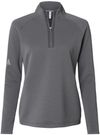 Am image of a Custom Adidas Womens Spacer Quarter Zip Pullover in Grey Five!