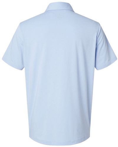 Am image of a Custom Adidas Blend Polo in Blue Dawn Melange!
