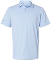 Am image of a Custom Adidas Blend Polo in Blue Dawn Melange!