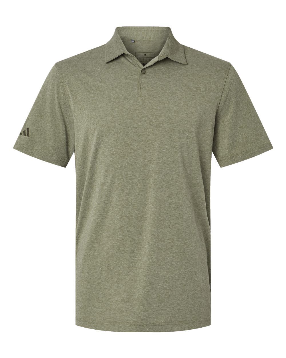 Adidas Blend Polo in Olive Strata Melange