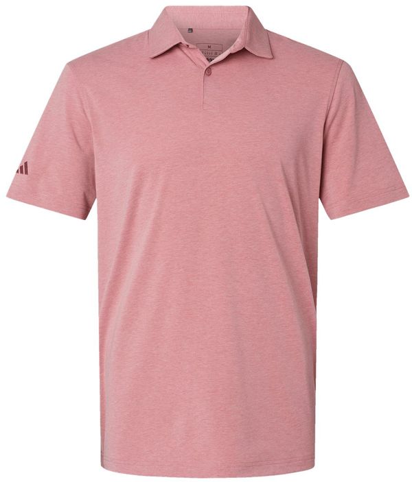 Am image of a Custom Adidas Blend Polo in Pink Strata Melange!