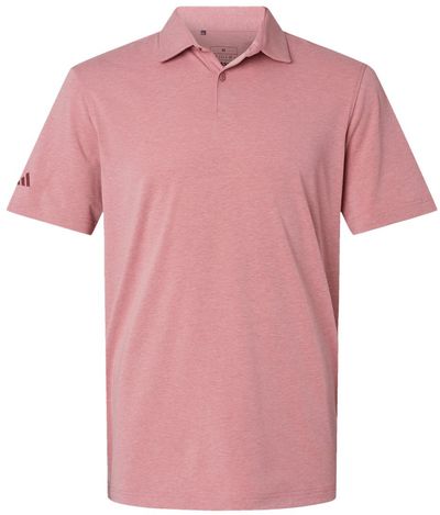 Am image of a Custom Adidas Blend Polo in Pink Strata Melange!