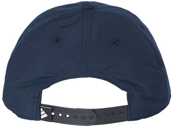 Am image of a Custom Adidas Sustainable Performance Max Cap in Collegiate Navy!
