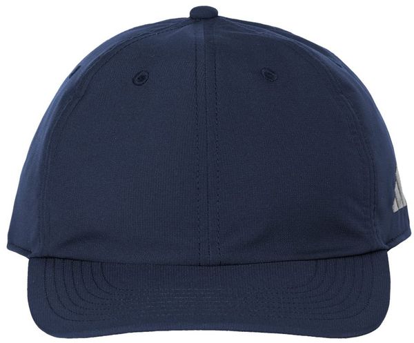 Am image of a Custom Adidas Sustainable Performance Max Cap in Collegiate Navy!