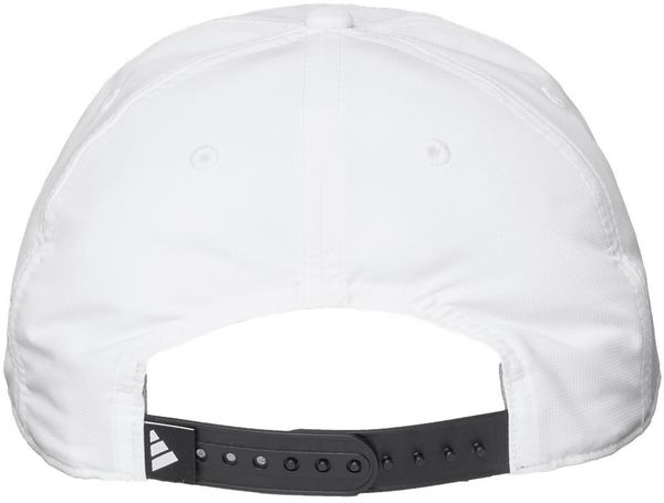 Am image of a Custom Adidas Sustainable Performance Max Cap in White!