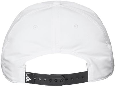 Am image of a Custom Adidas Sustainable Performance Max Cap in White!