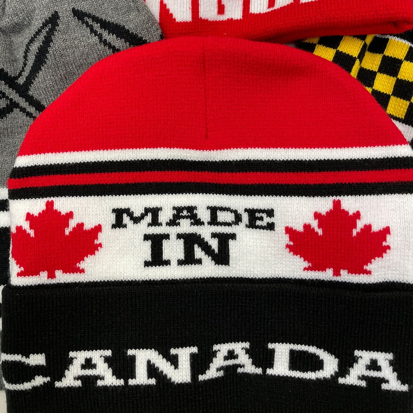 An image of an all over print toque