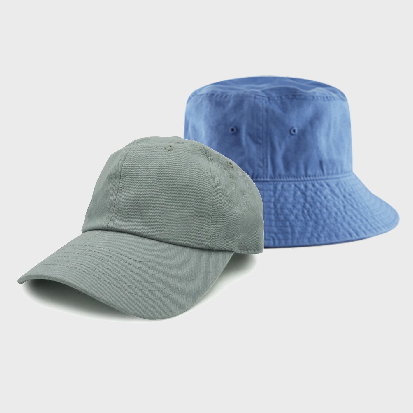 An image of bulk custom hats that you can print your logo or design on!