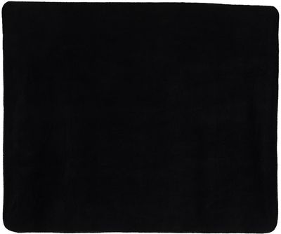 Am image of a Custom Alpine Fleece Fleece Throw Blanket in Black!
