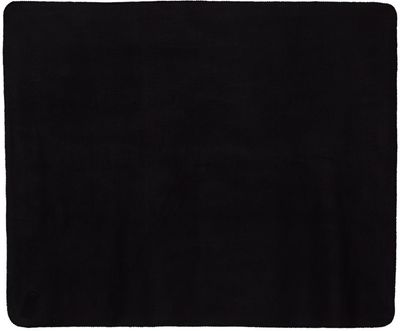Am image of a Custom Alpine Fleece Fleece Throw Blanket in Black!