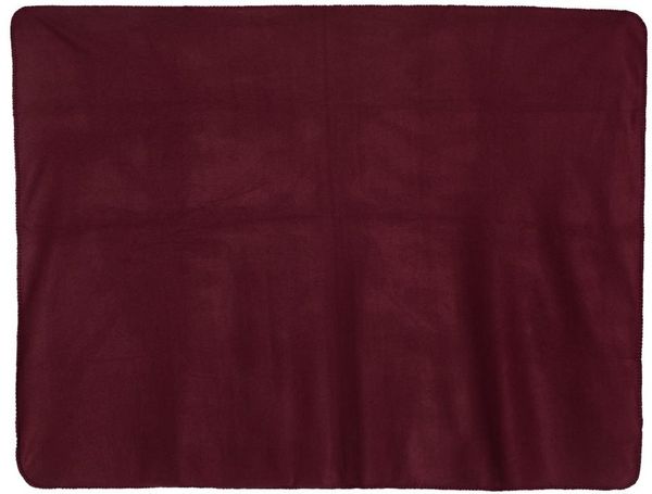Am image of a Custom Alpine Fleece Fleece Throw Blanket in Burgundy!