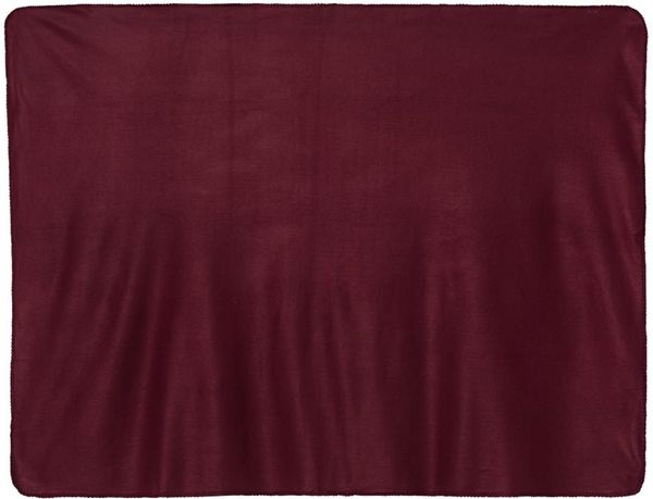 Am image of a Custom Alpine Fleece Fleece Throw Blanket in Burgundy!