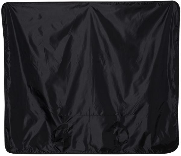 Am image of a Custom Alpine Fleece Polyester Nylon Picnic Blanket in Black!