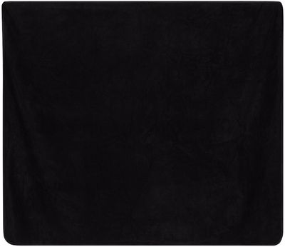 Am image of a Custom Alpine Fleece Polyester Nylon Picnic Blanket in Black!