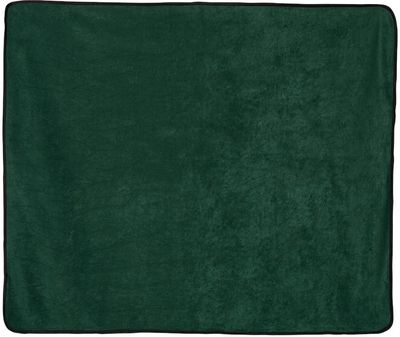 Am image of a Custom Alpine Fleece Polyester Nylon Picnic Blanket in Forest!