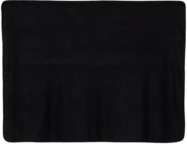 Am image of a Custom Alpine Fleece Value Blanket in Black!