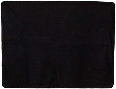 Am image of a Custom Alpine Fleece Value Blanket in Black!