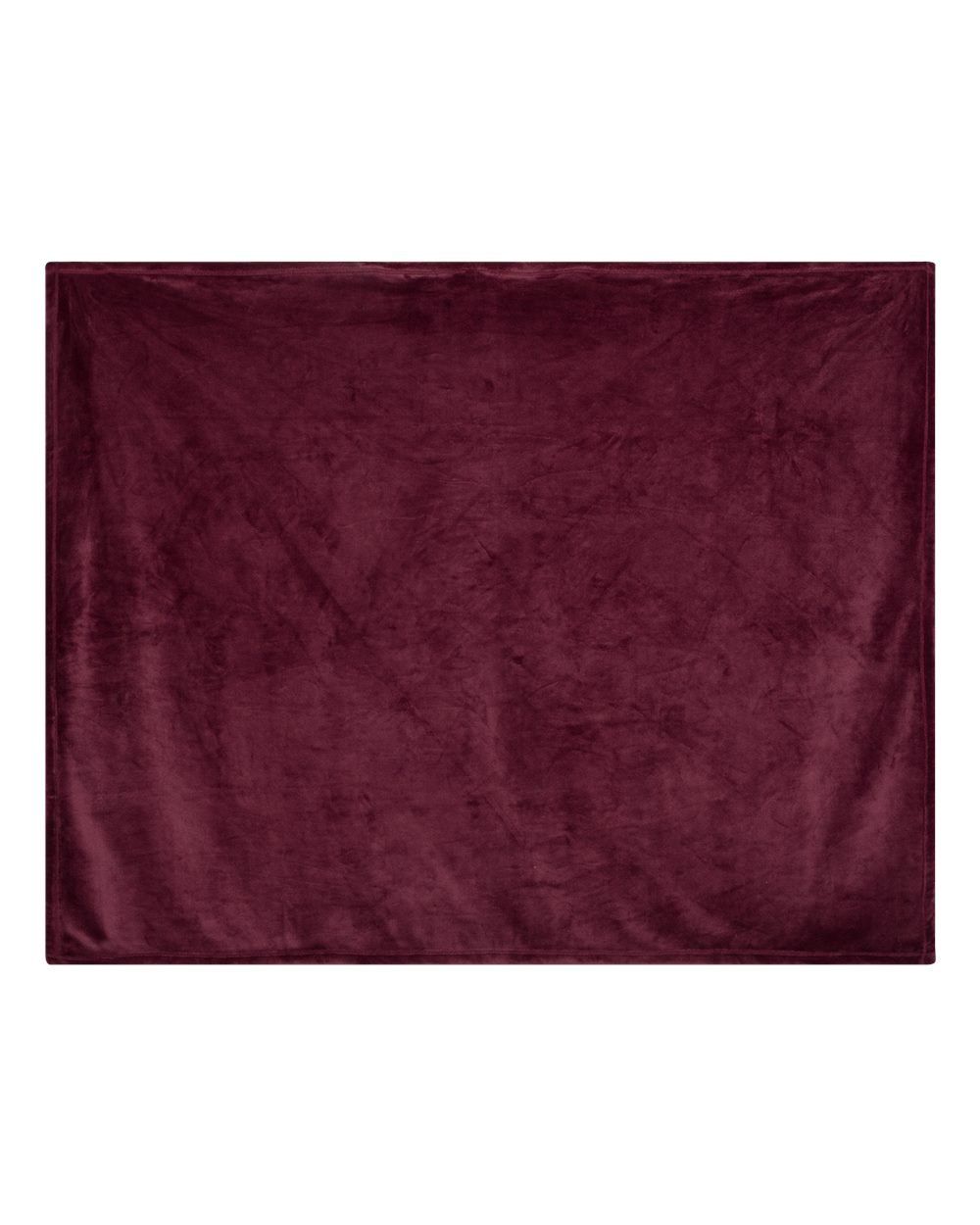 Alpine Fleece Mink Touch Luxury Blanket in Burgundy