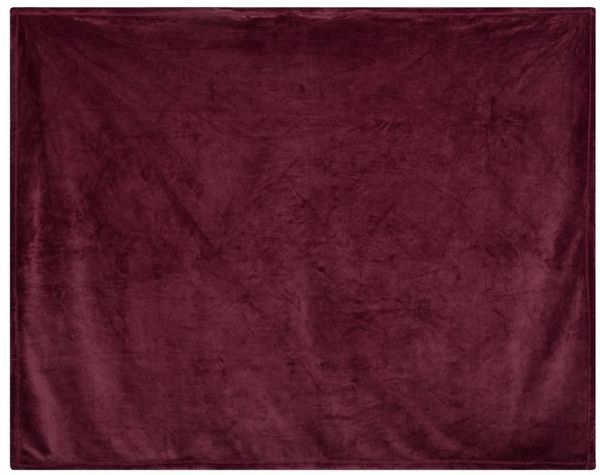 Am image of a Custom Alpine Fleece Mink Touch Luxury Blanket in Burgundy!