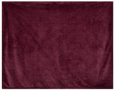 Am image of a Custom Alpine Fleece Mink Touch Luxury Blanket in Burgundy!