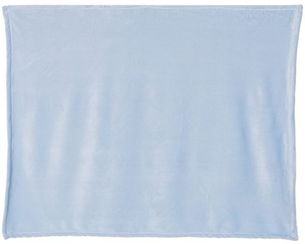 Am image of a Custom Alpine Fleece Mink Touch Luxury Baby Blanket in Baby Blue!