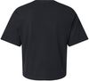Am image of a Custom American Apparel Womens Fine Jersey Boxy Tee in Black!