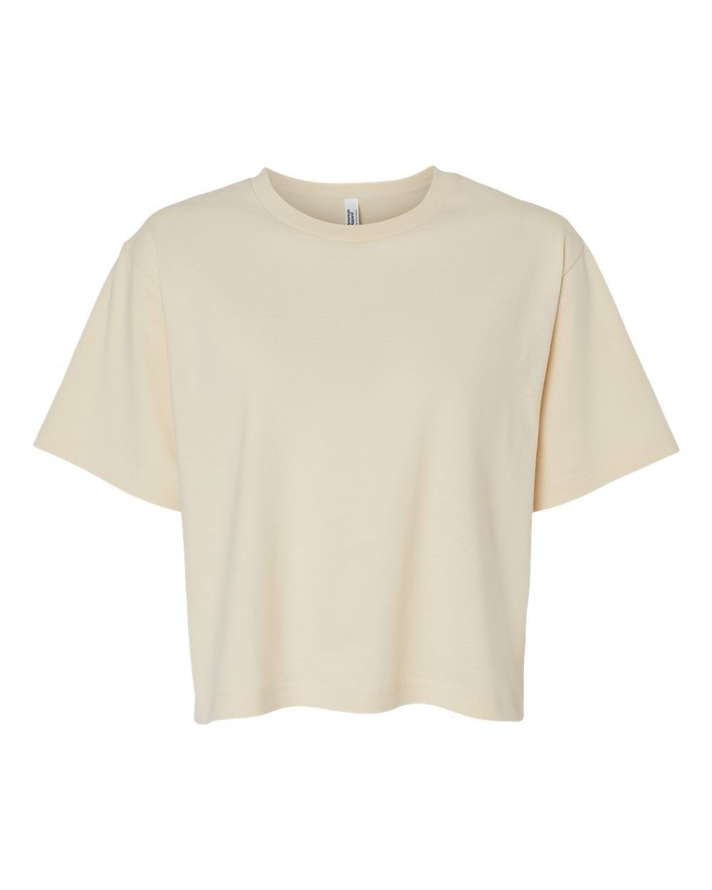 American Apparel Womens Fine Jersey Boxy Tee in Creme