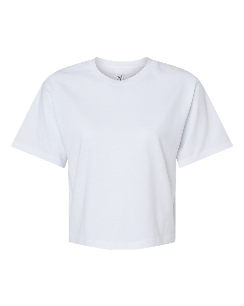 American Apparel Womens Fine Jersey Boxy Tee in White