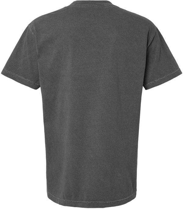 Am image of a Custom American Apparel Garment Dyed Unisex Heavyweight Cotton Tee in Faded Black!