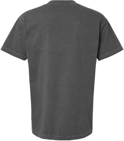 Am image of a Custom American Apparel Garment Dyed Unisex Heavyweight Cotton Tee in Faded Black!