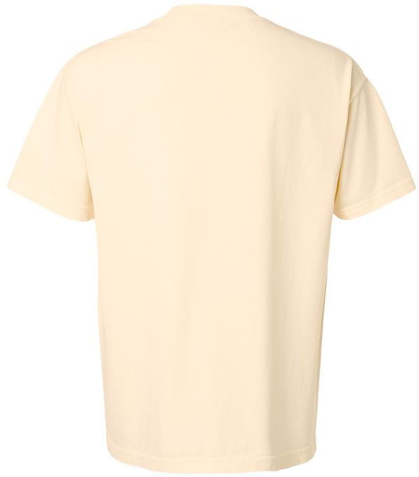 Am image of a Custom American Apparel Garment Dyed Unisex Heavyweight Cotton Tee in Faded Cream!