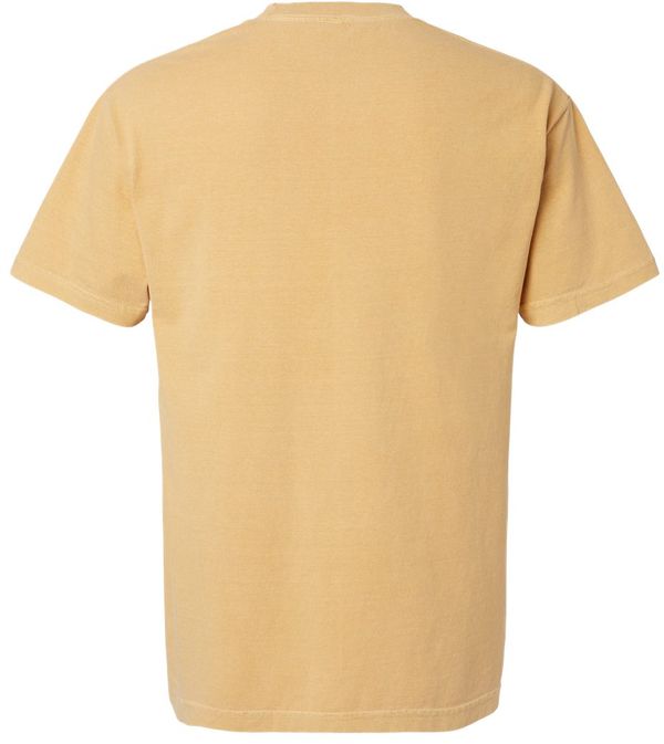 Am image of a Custom American Apparel Garment Dyed Unisex Heavyweight Cotton Tee in Faded Mustard!