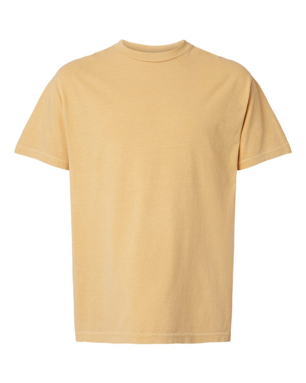 American Apparel Garment Dyed Unisex Heavyweight Cotton Tee in Faded Mustard
