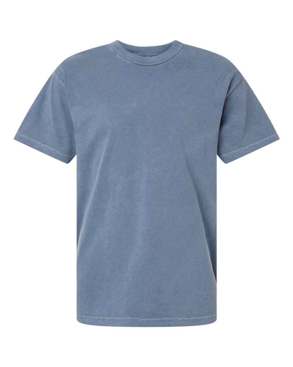 American Apparel Garment Dyed Unisex Heavyweight Cotton Tee in Faded Navy