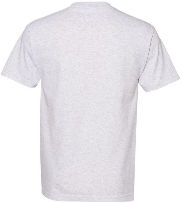 Am image of a Custom American Apparel Heavyweight Cotton Unisex Tshirt in Ash!