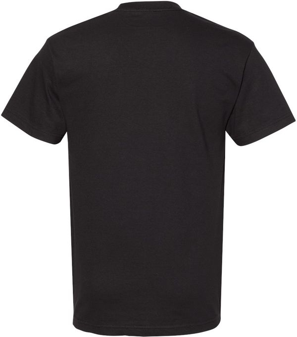 Am image of a Custom American Apparel Heavyweight Cotton Unisex Tshirt in Black!