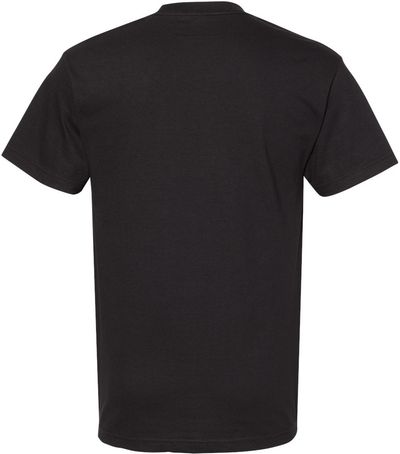 Am image of a Custom American Apparel Heavyweight Cotton Unisex Tshirt in Black!