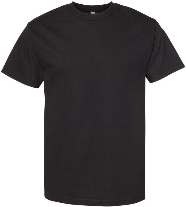 Am image of a Custom American Apparel Heavyweight Cotton Unisex Tshirt in Black!