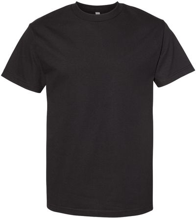 Am image of a Custom American Apparel Heavyweight Cotton Unisex Tshirt in Black!