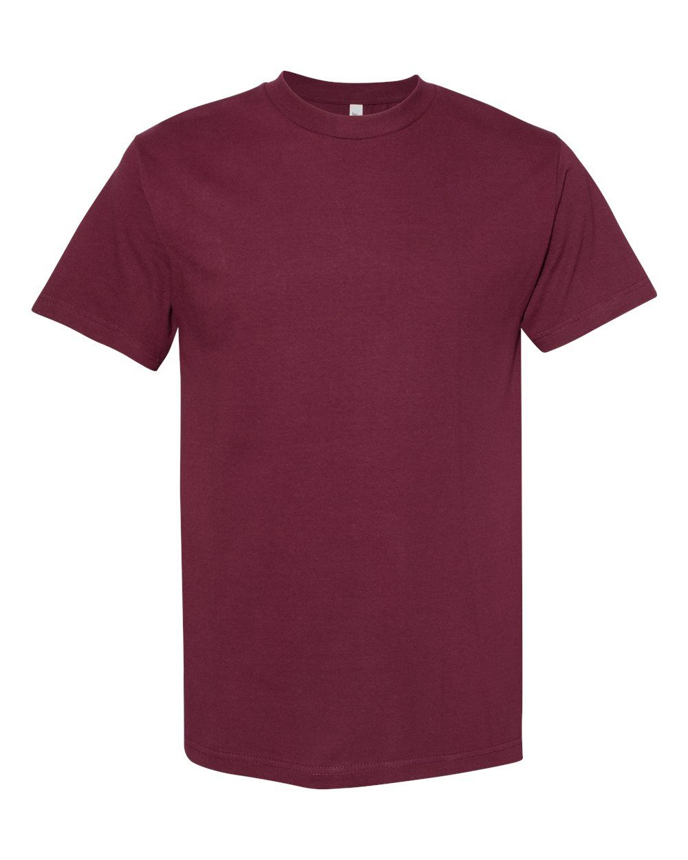 American Apparel Heavyweight Cotton Unisex Tshirt in Burgundy