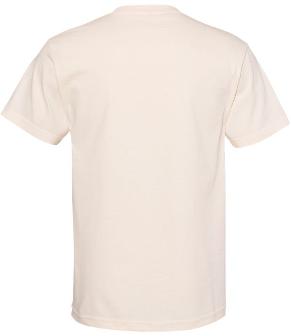 Am image of a Custom American Apparel Heavyweight Cotton Unisex Tshirt in Cream!