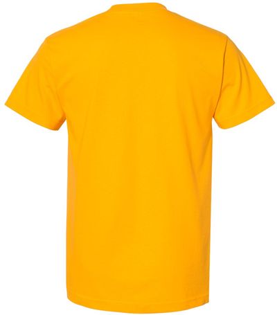 Am image of a Custom American Apparel Heavyweight Cotton Unisex Tshirt in Gold!