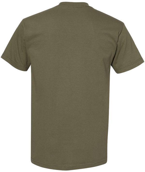 Am image of a Custom American Apparel Heavyweight Cotton Unisex Tshirt in Military Green!