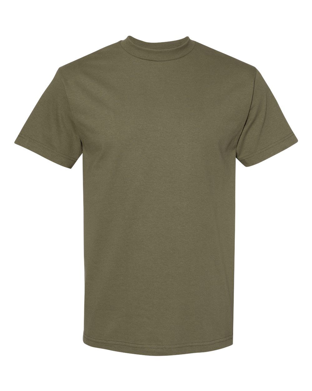 American Apparel Heavyweight Cotton Unisex Tshirt in Military Green