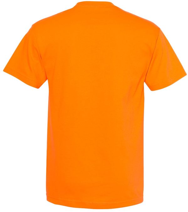 Am image of a Custom American Apparel Heavyweight Cotton Unisex Tshirt in Orange!