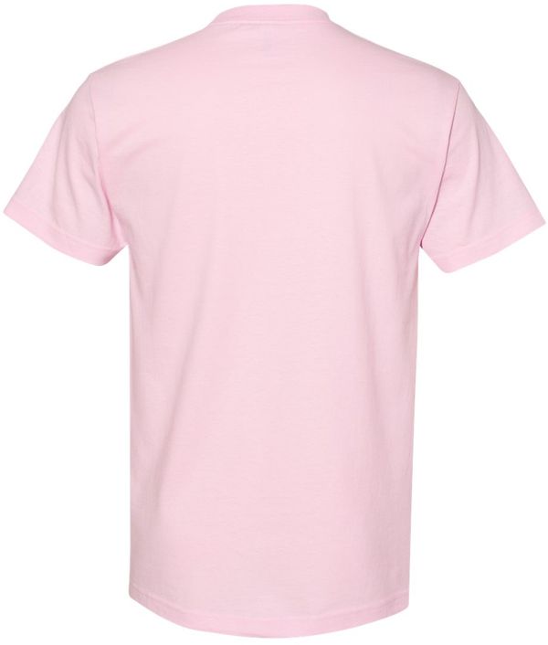 Am image of a Custom American Apparel Heavyweight Cotton Unisex Tshirt in Pink!