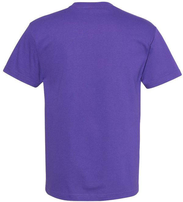 Am image of a Custom American Apparel Heavyweight Cotton Unisex Tshirt in Purple!