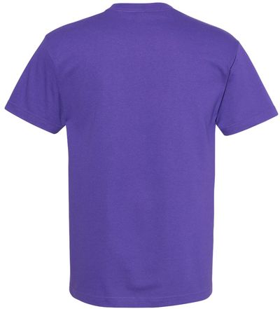 Am image of a Custom American Apparel Heavyweight Cotton Unisex Tshirt in Purple!