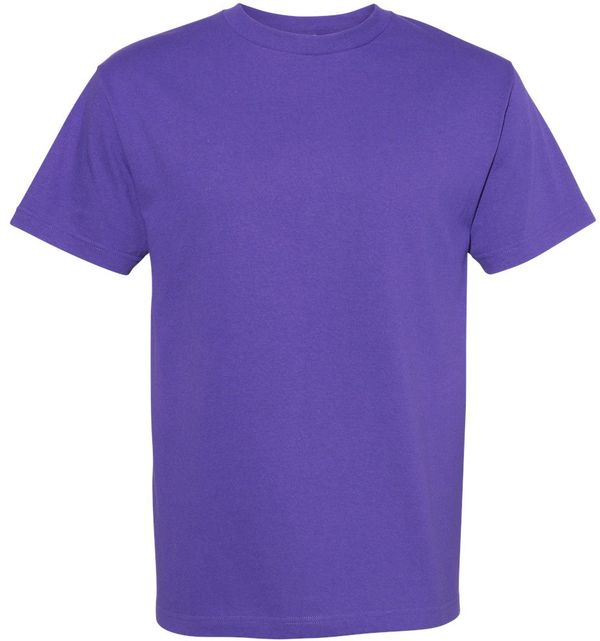 Am image of a Custom American Apparel Heavyweight Cotton Unisex Tshirt in Purple!