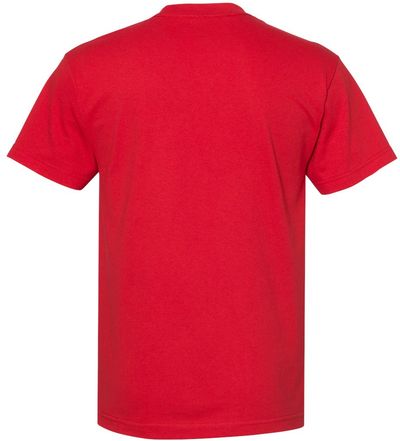 Am image of a Custom American Apparel Heavyweight Cotton Unisex Tshirt in Red!